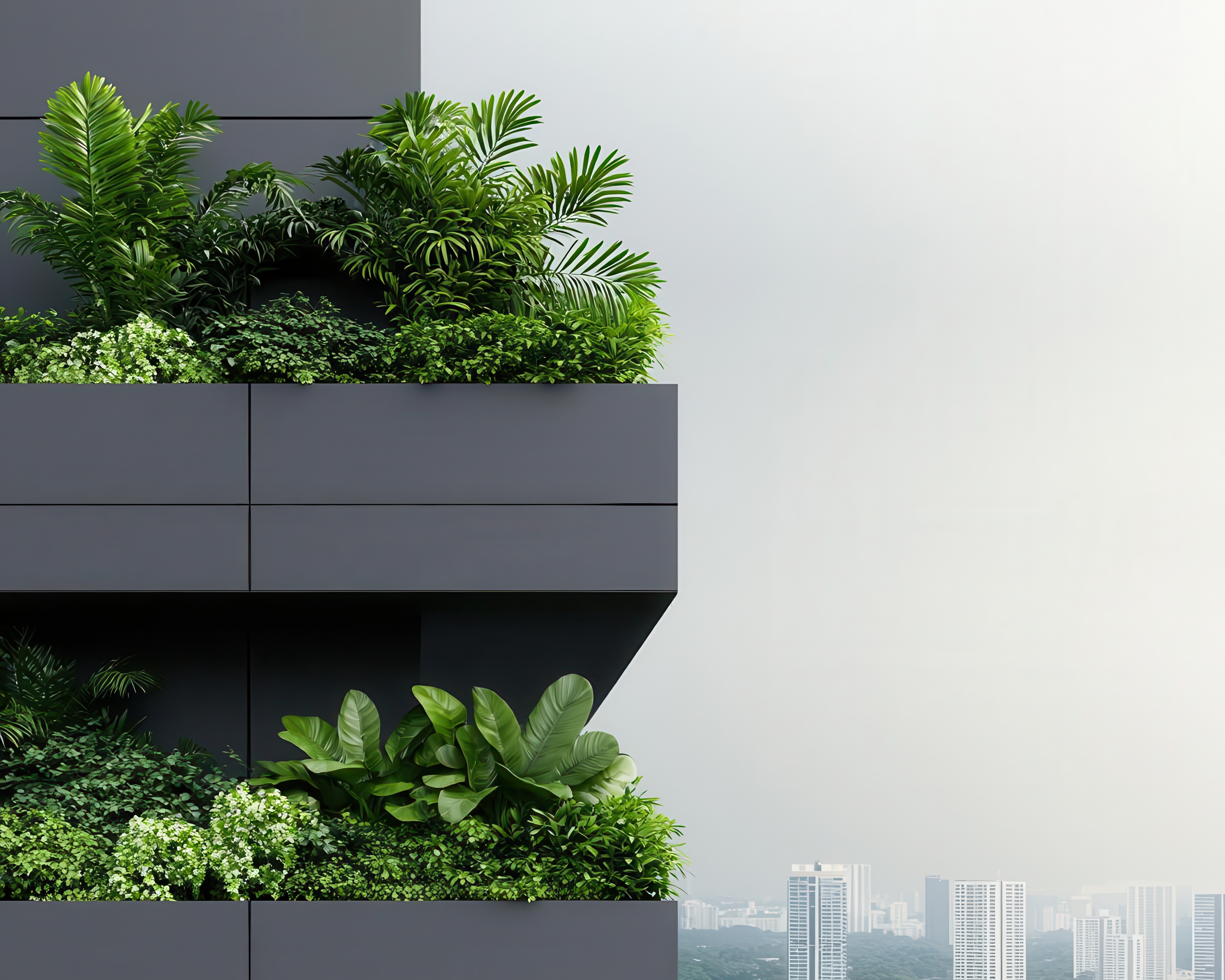 Prospetto condominiale verde